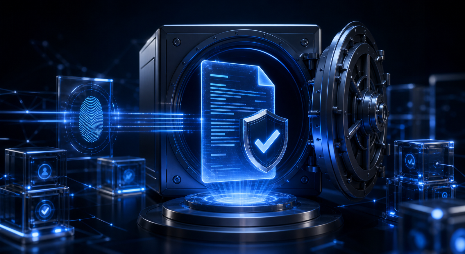 AI document verification vault