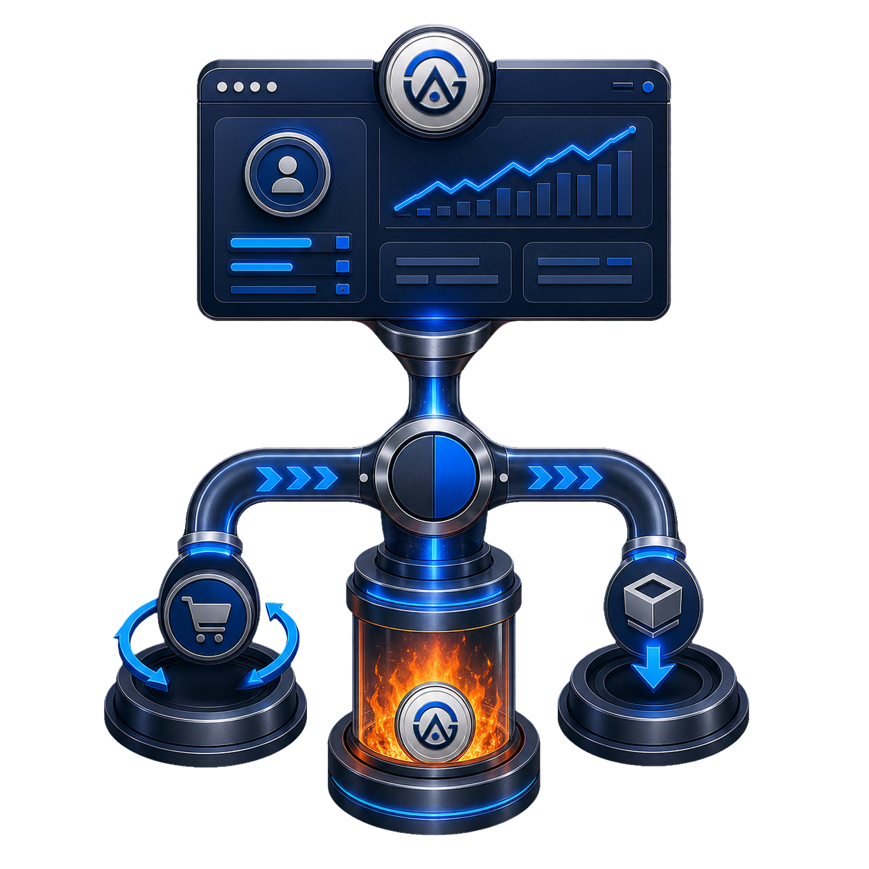 3D subscription revenue burn mechanism